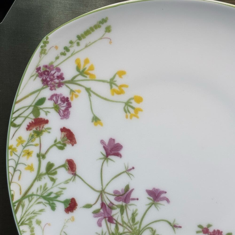 Mikasa Floral Square Salad Plate Wildflower Garden Bone China New Without Tag - Picture 3 of 9